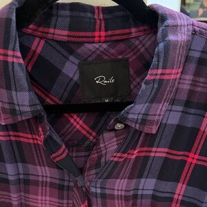 Rails Men's Casual Plaid Shirt - Purple and Pink